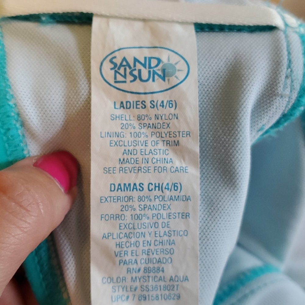 EUC Sand N Sun tankini & bikini bottom swim ser - Picture 3 of 9
